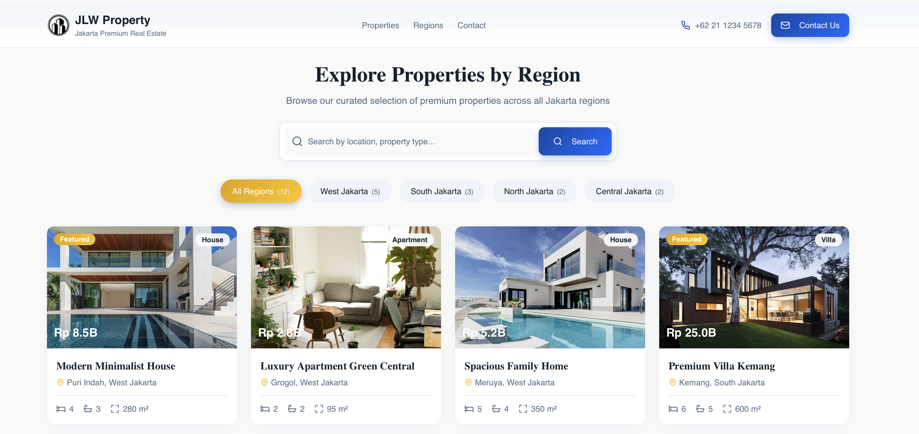 Property Agent Landingpage screenshot